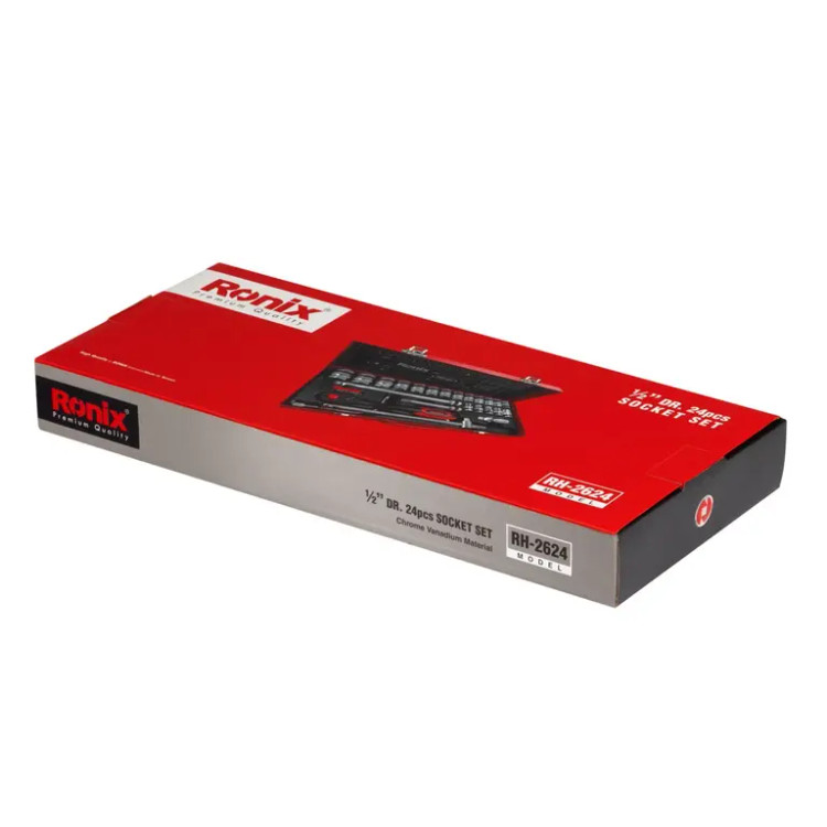 مجموعه بکس 24 عددی 1/2 اینچ رونیکس ساخت تایوان مدل RH-2624