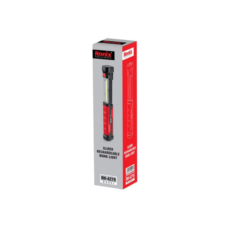 چراغ قوه کشویی 3,7 ولت شارژی DRAWER رونیکس مدل RH-4279