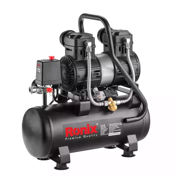 کمپرسور باد 10 لیتری بی صدا رونیکس مدل RC-1012 همراه با گارانتی 12 ماهه شرکت رونیکس