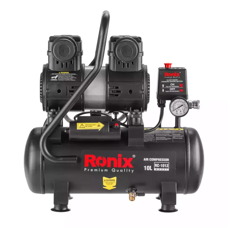 کمپرسور باد 10 لیتری بی صدا رونیکس مدل RC-1012 همراه با گارانتی 12 ماهه شرکت رونیکس