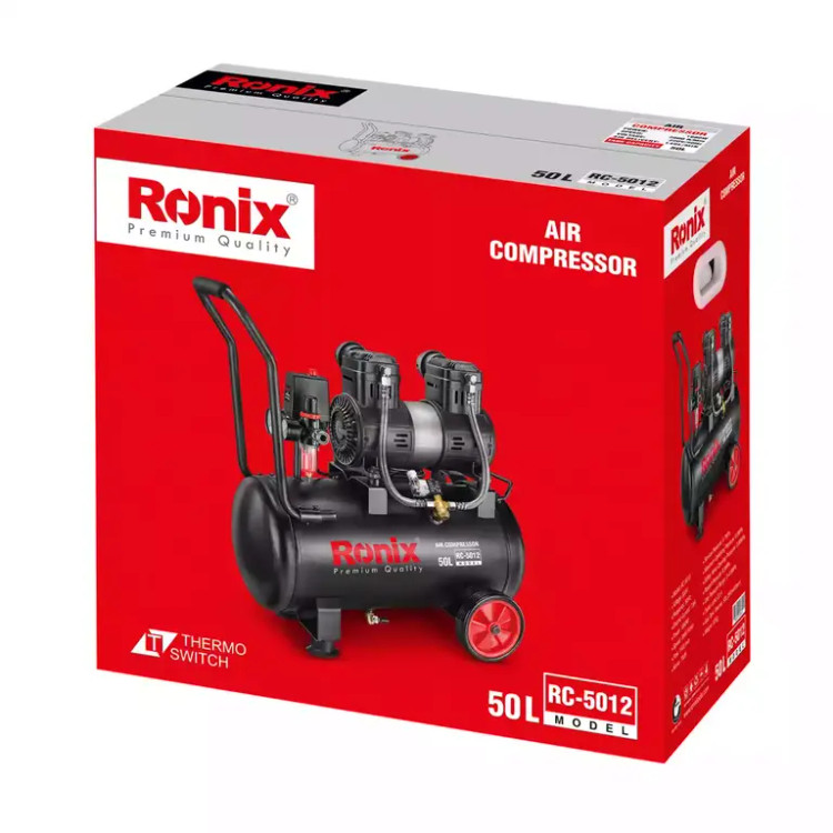 کمپرسور باد 50 لیتری بی صدا رونیکس مدل RC-5012 همراه با گارانتی 12 ماهه شرکت رونیکس