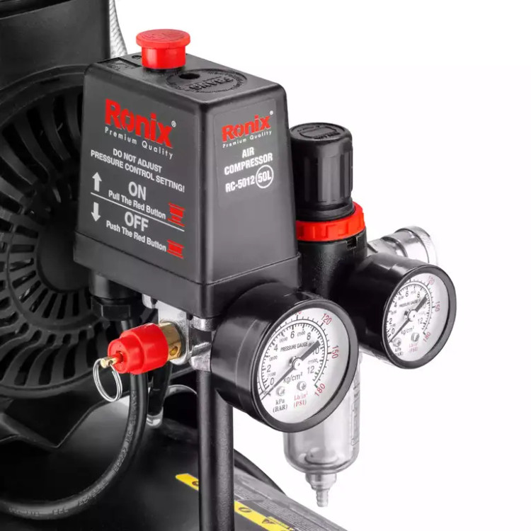 کمپرسور باد 50 لیتری بی صدا رونیکس مدل RC-5012 همراه با گارانتی 12 ماهه شرکت رونیکس