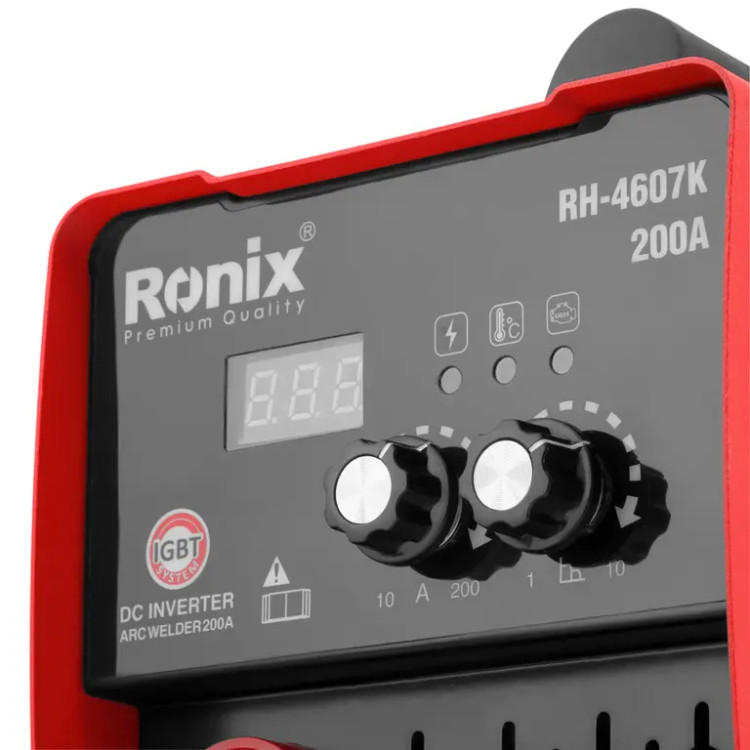 اینورتر جوشکاری 200 آمپر رونیکس مدل RH-4607Kهمراه با گارانتی 40 ماهه شرکت رونیکس