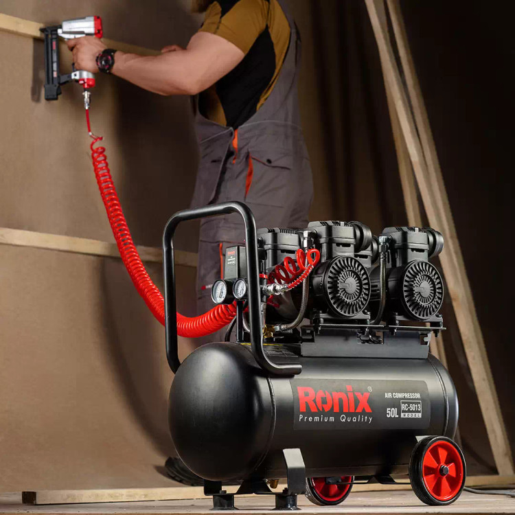 کمپرسور 4 سیلندر 50 لیتری بی صدا رونیکس مدل RC-5013 همراه با گارانتی 12 ماهه شرکت رونیکس