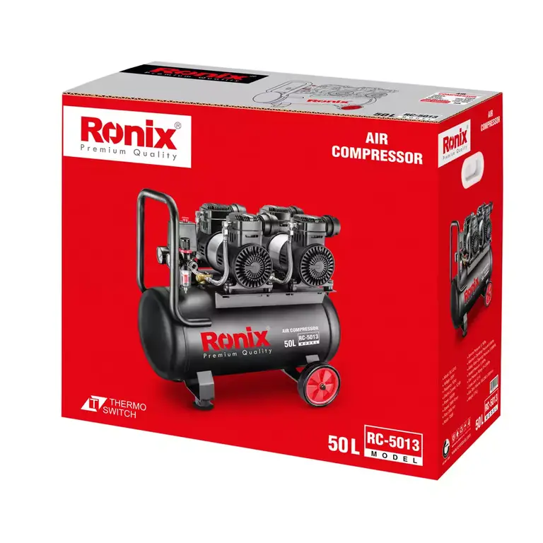 کمپرسور 4 سیلندر 50 لیتری بی صدا رونیکس مدل RC-5013 همراه با گارانتی 12 ماهه شرکت رونیکس