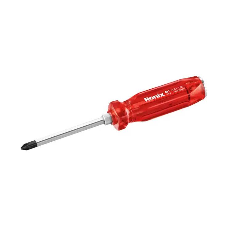 پیچ گوشتی ضربه خور 6x150 میلی متری چهار سو رونیکس مدل RH-2965
