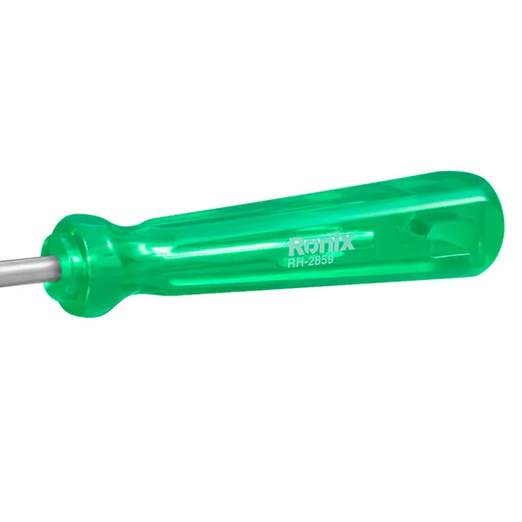 پیچ گوشتی تکی ساده 150*5چهارسو کریستالی رونیکس مدل RH-2859