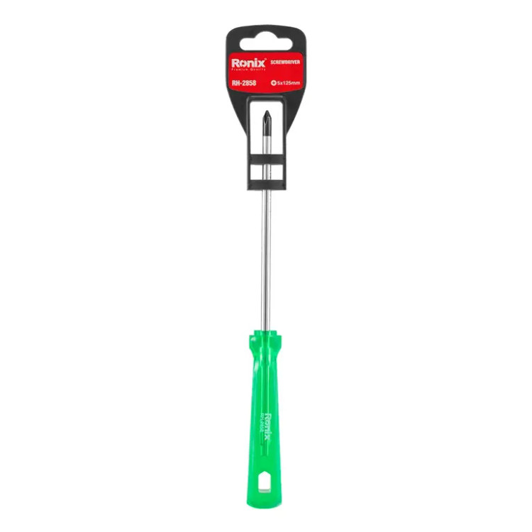 پیچ گوشتی تکی ساده 125*5 چهارسو کریستالی رونیکس مدل RH-2858