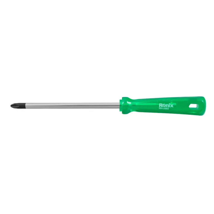 پیچ گوشتی تکی ساده 150*8 چهارسو کریستالی رونیکس مدل RH-2882
