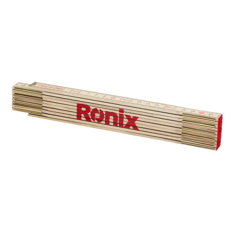 خط کش چوبی تاشو 2 متری رونیکس مدل RH-9715