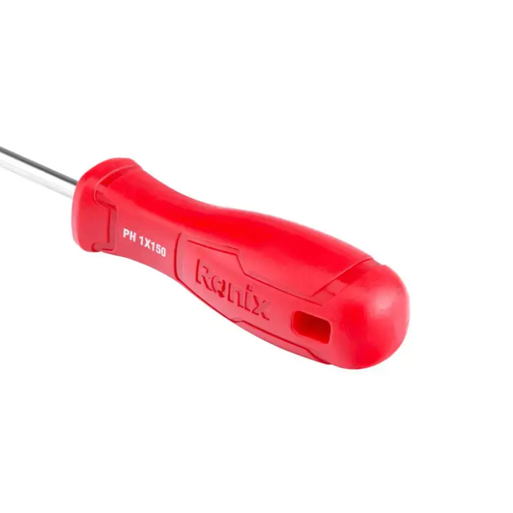 پیچ گوشتی چهارسو 150x5 تکی پلاستیکی تک رنگ رونیکس مدل RH-2872