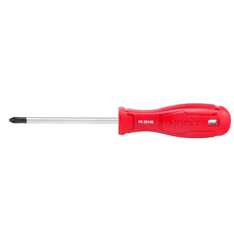 پیچ گوشتی چهارسو 100x6 تکی پلاستیکی تک رنگ رونیکس مدل RH-2873